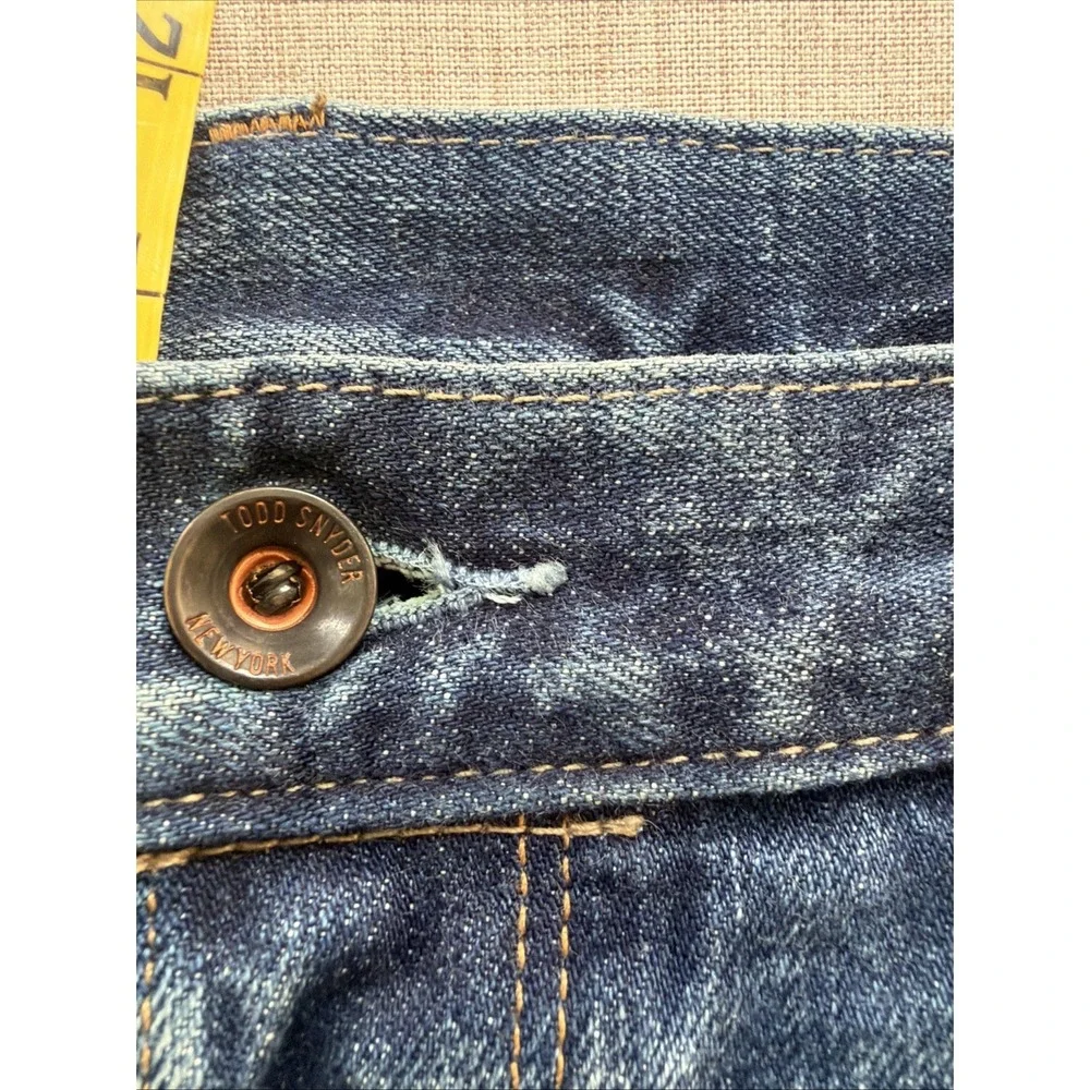 Todd Snyder Selvedge Jeans 34X32 Japanese Denim Button Fly Medium Wash